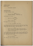 Moe Howard's 36pp. Script Dated June 1942 for The 1943 Three Stooges Film ''Spook Louder'' -- Original Writing on Cover -- Chipping to Covers & Archival Repair, Else Very Good Condition